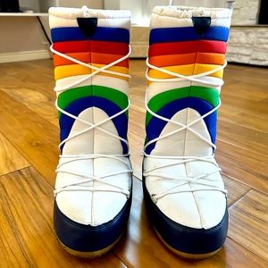 Retro Rainbow Moon Boots